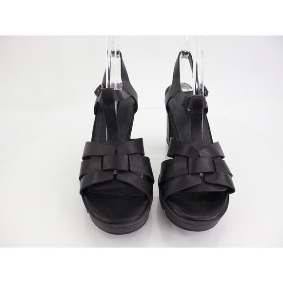 Paul Green Womens Raven Sandals Block Heel Black Leather Size 7.5 UK / 10 US - Picture 3 of 12
